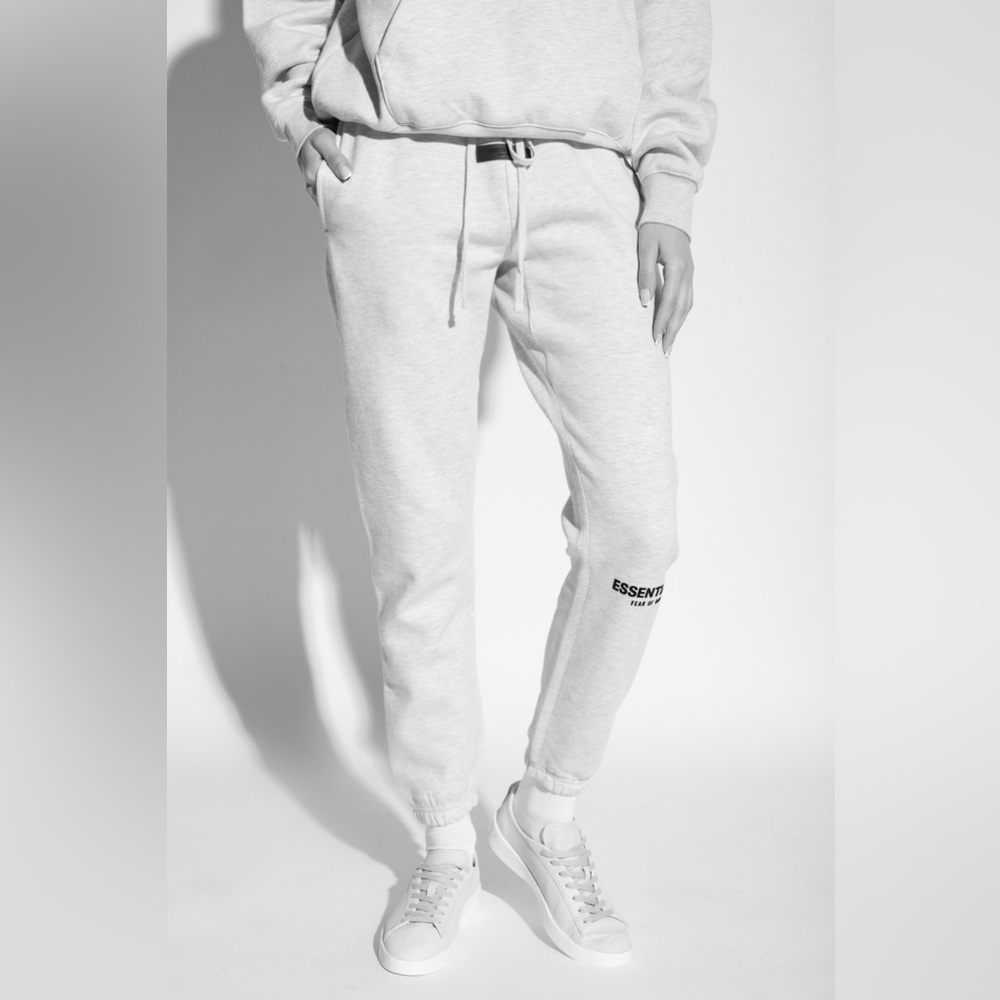 Fear of God Essentials black women’s sweatpants joggers small fitted street fog - Picture 5 of 5